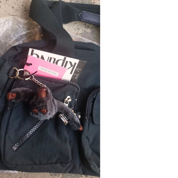 brand new Kipling vintage crossbody Defea Medium Handbag deep blue navy - Picture 2 of 9